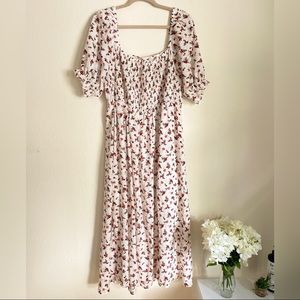 Floral Maxi Milkmaid Dress